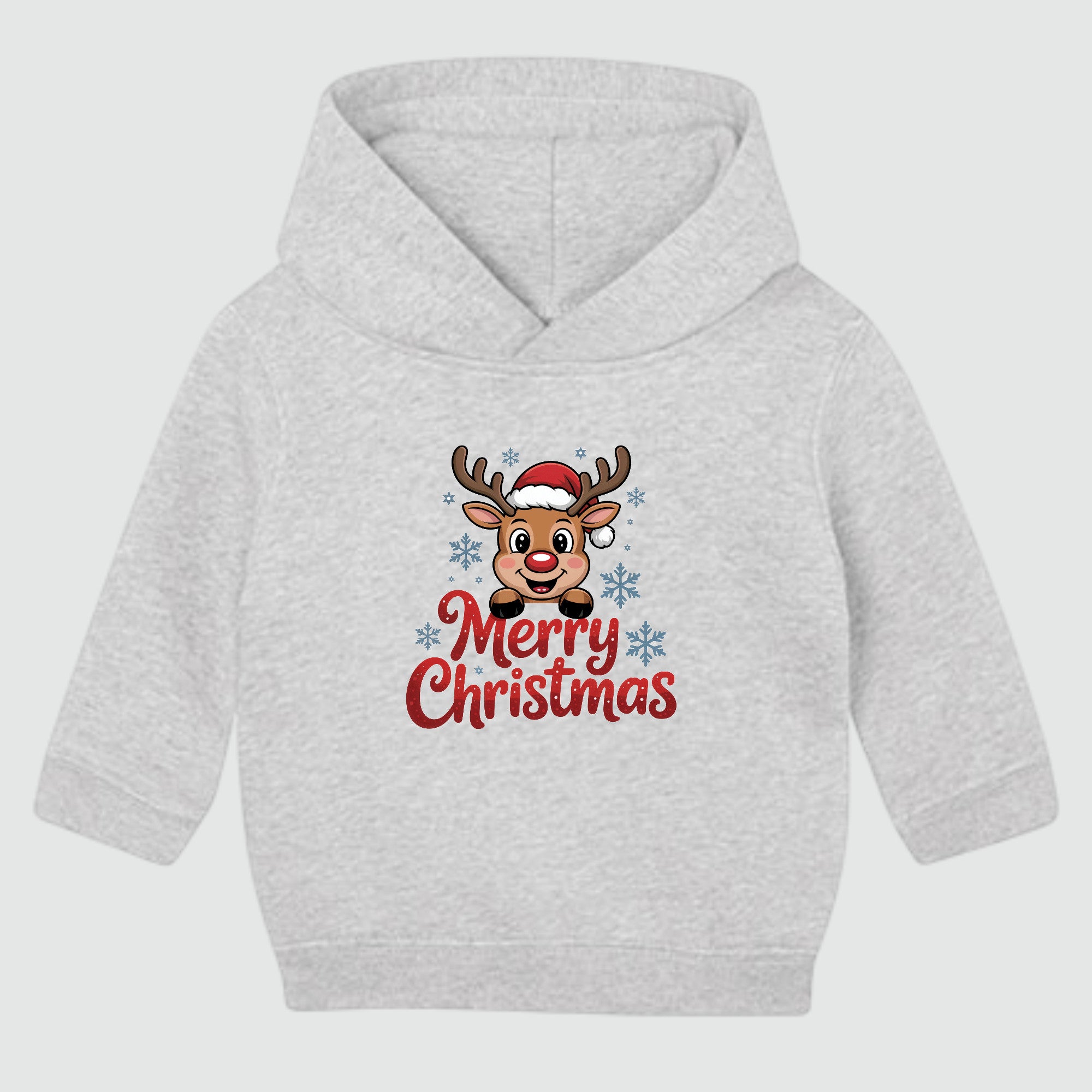 Baby Weihnachts-Hoodie mit Rentier – Bio Baumwolle