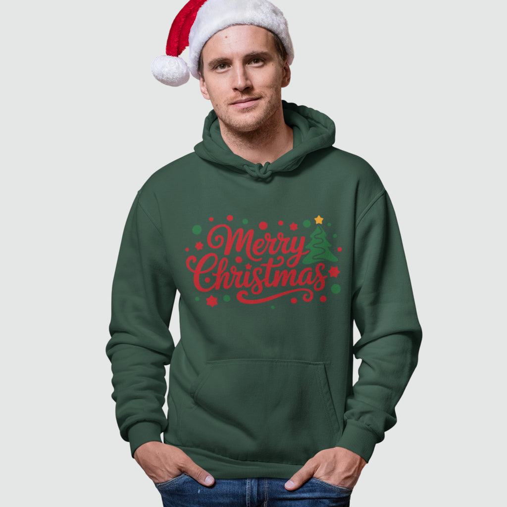Weihnachtsbaum – Unisex Hoodie - Bio Baumwolle (HTV Print)