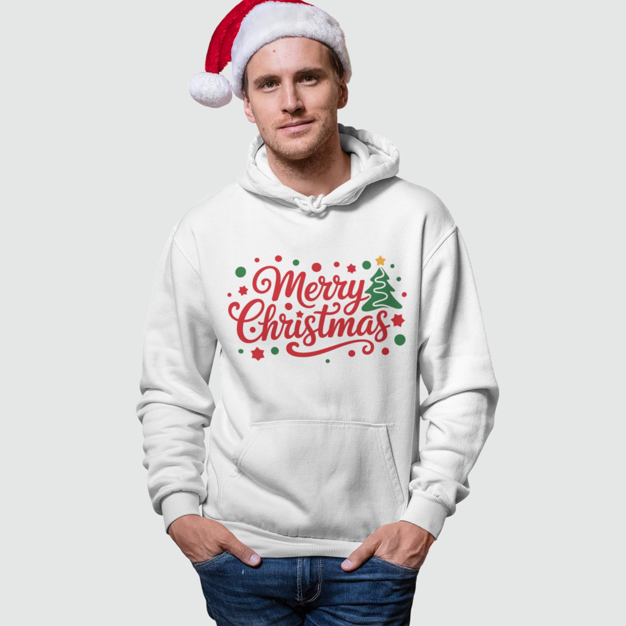 Weihnachtsbaum – Unisex Hoodie - Bio Baumwolle (HTV Print)