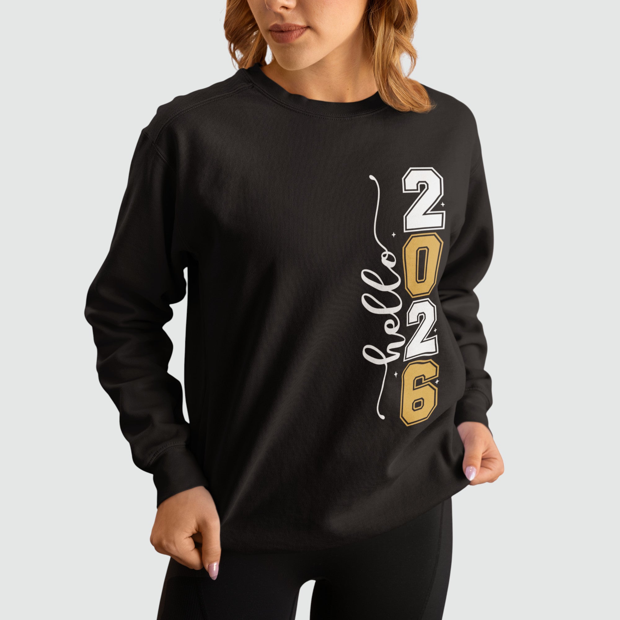 Hello 2026 Bio Sweatshirt für Damen