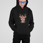 Cute Reindeer – Kinder Sweathoodie für Weihnachten mit Rentier-Print