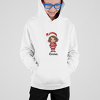 Sophia Christmas Girl – Personalisierbarer Kinder Hoodie (Bio & Warm)